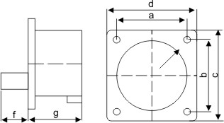 ZYY暗裝器具插頭-613-4規(guī)格尺寸